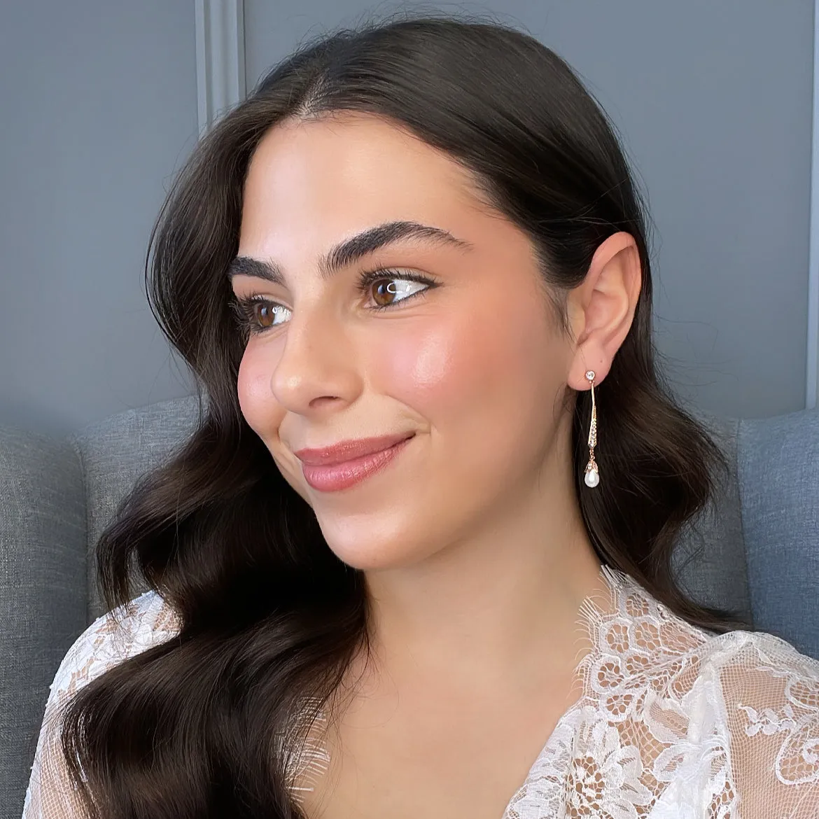Trixie Bridal Pearl Earrings