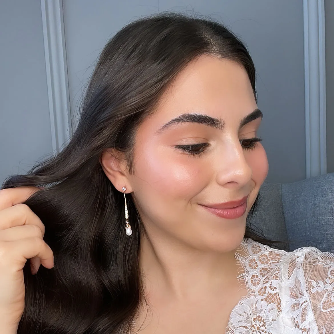 Trixie Bridal Pearl Earrings