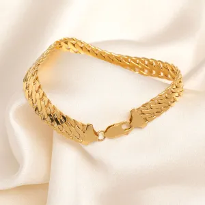Twin Curb Bracelet | 9ct Gold