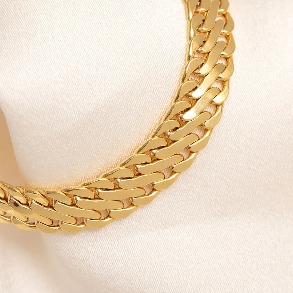 Twin Curb Bracelet | 9ct Gold