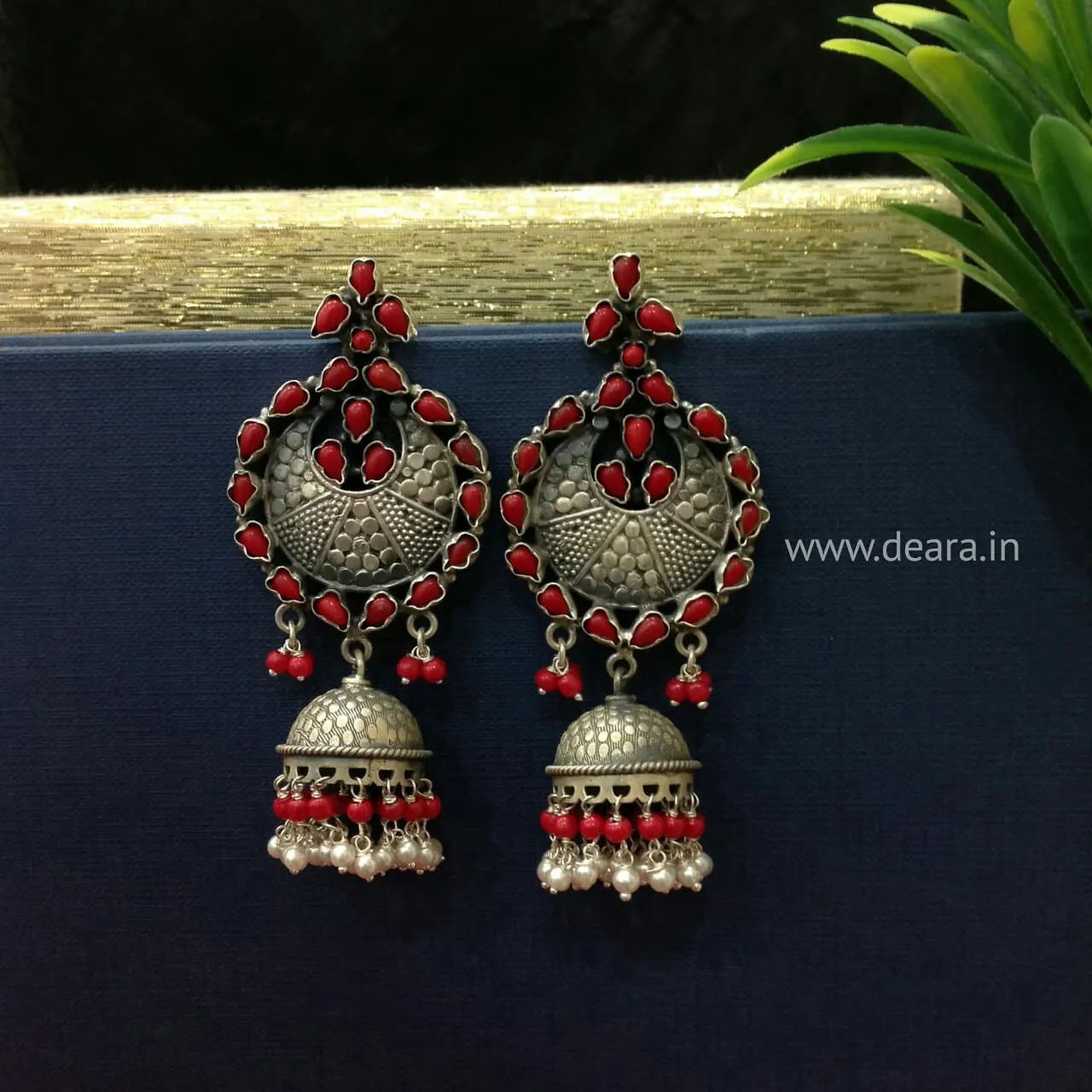 Versatile Long Silver Jhumka Long Earrings