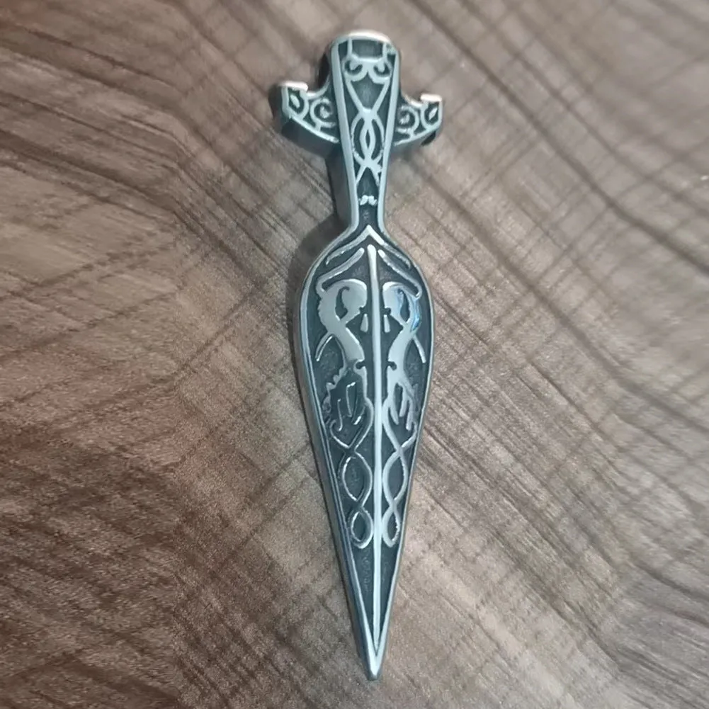 Viking Marauder Blade - Titanium Pendant Necklace by The Nevermore