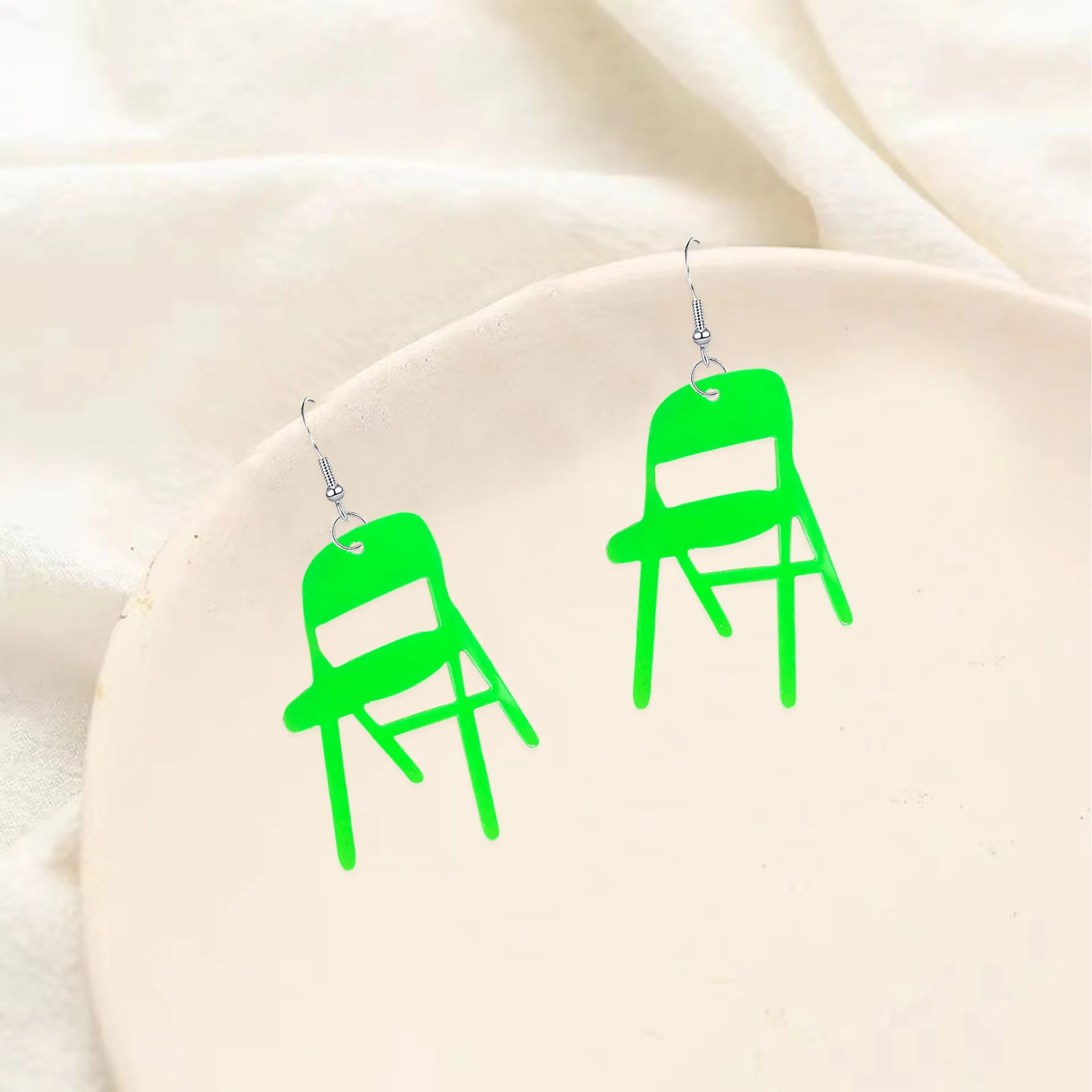 Wholesale Fashionable and Versatile Fun Creative Simple Acrylic Chair Earrings