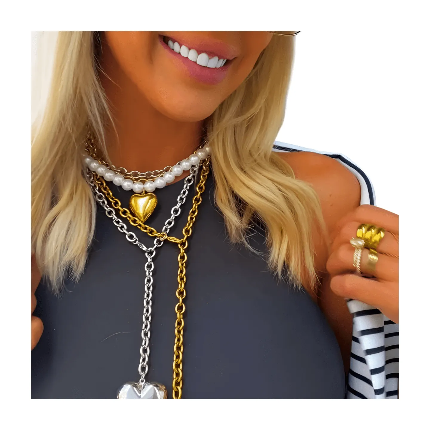 Wrap Around XL Heart Necklace