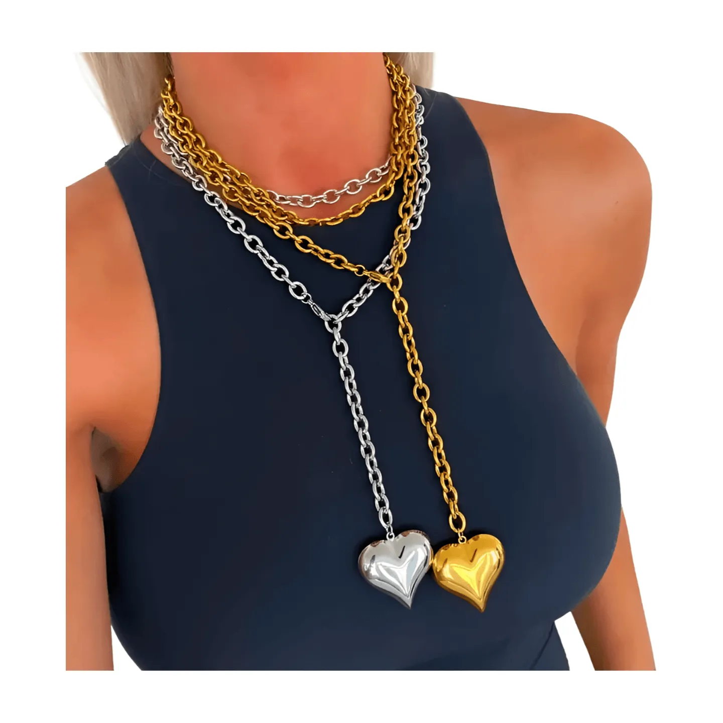 Wrap Around XL Heart Necklace